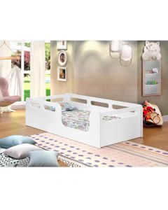 Cama para Criança Manu Infantil Juvenil - Branca